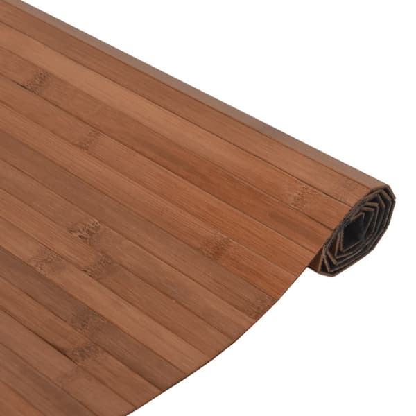 Matta rektangulär brun 100x200 cm bambu