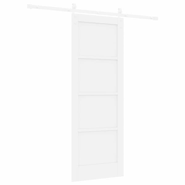 Skjutdörr 73,5 x 198,5 cm Konstruerat trä Vit