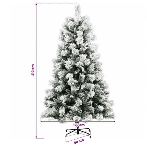 Plast Hingad Julgran 210 cm 300 LED-lampor Varmvit