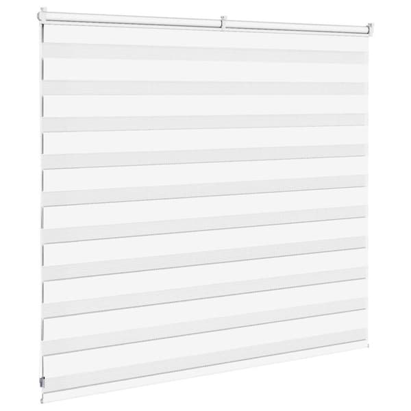 Rullgardin zebra vit 160x100 cm tyg bredd 155,9 cm polyester