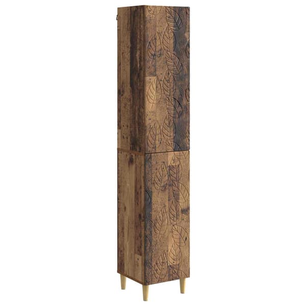 Skåpset 2 pcs Konstruerat trä