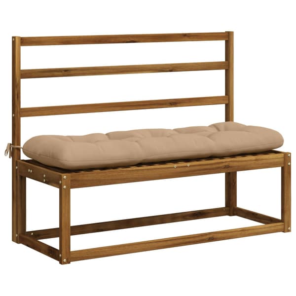 Bänk Kuddar VIANEN 2 st 100% Polyester Sand 100 x 40 x 12 cm