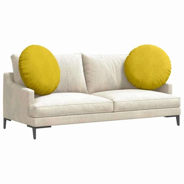 Sittkuddar 2 pcs Gul Ø 80 x 29 cm Sammet