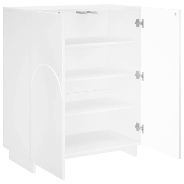 Skoskåp 73 x 38 x 87,5 cm Konstruerat trä Vit