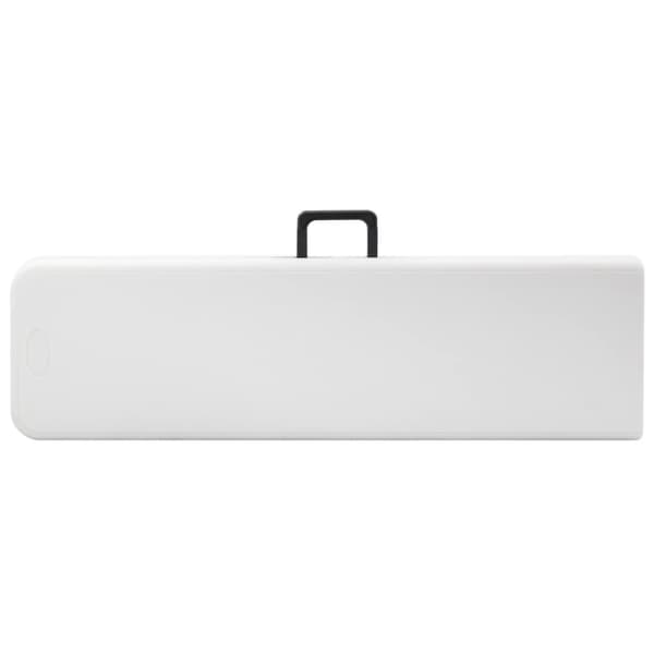 Hopfällbara trädgårdsbänkar 2 st 180 cm HDPE vit
