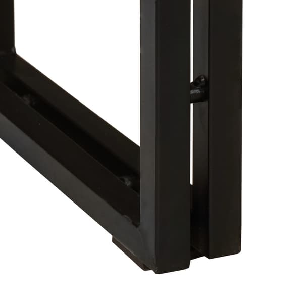 Konsolbord med hylla Flerfärgsdesign Solid återvunnen trä