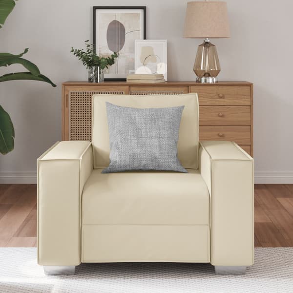 Soffstol Kräm 100 cm Konstläder