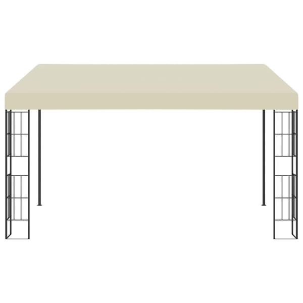 Väggmonterad paviljong 3x4 m gräddvit tyg