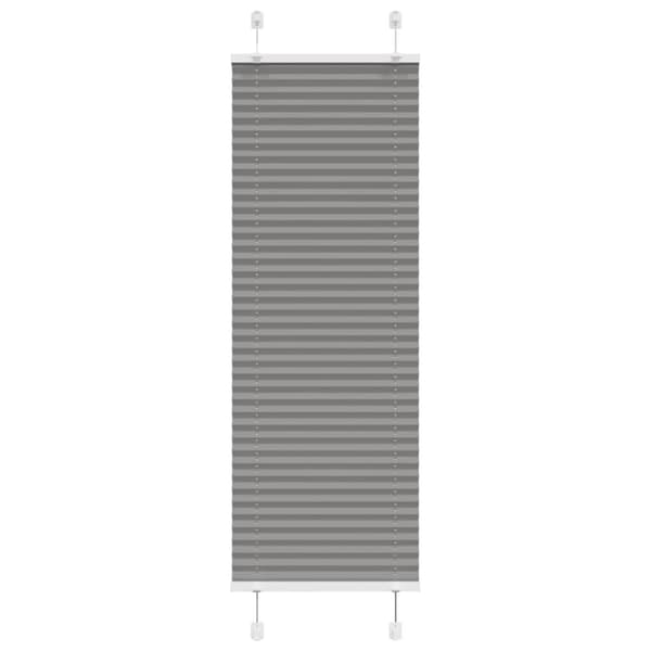 Plisserad persienn antracit 50x150cm tyg bredd 49,4cm polyester
