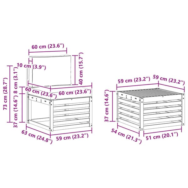 Utomhussoffset med kudde 7 pcs Vit och grädde Polyester