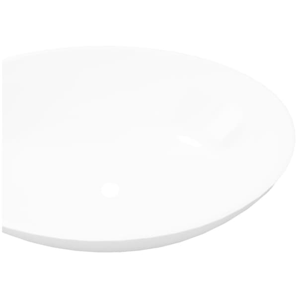 Handfat ovalt 40 x 33 cm keramisk vit