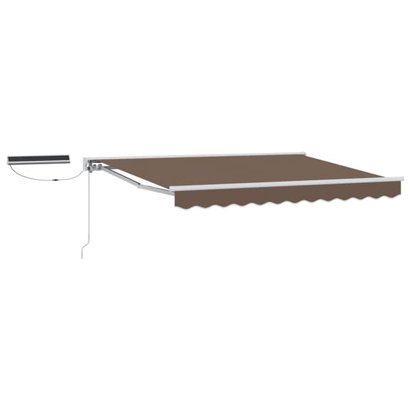Elektrisk Retraktabel Markis Taupe 4 x 2 m