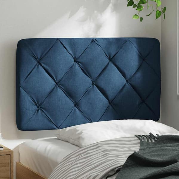 Headboard Cushion Blue 80 cm Fabric