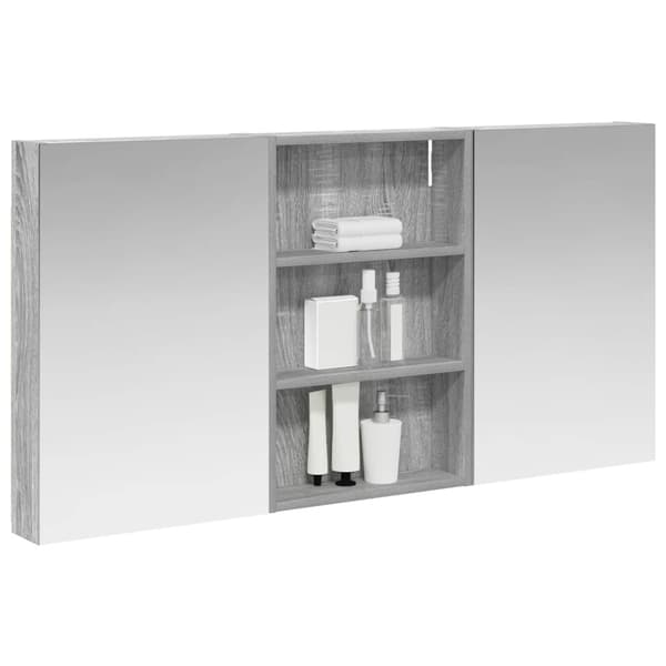 Badrumsskåpsset 3 st 120 x 10,5 x 60,5 cm Konstruerat trä