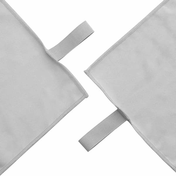 Sporthanddukar 2 pcs Grå 50 x 30 cm Polyester och polyamid