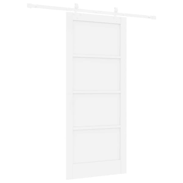 Skjutdörr 86 x 198,5 cm Konstruerat trä Vit