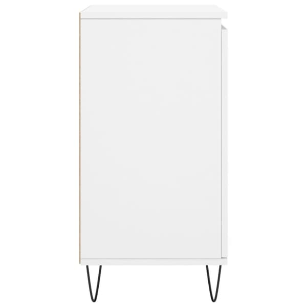 Byrå vit 60x35x70 cm konstruerat trä