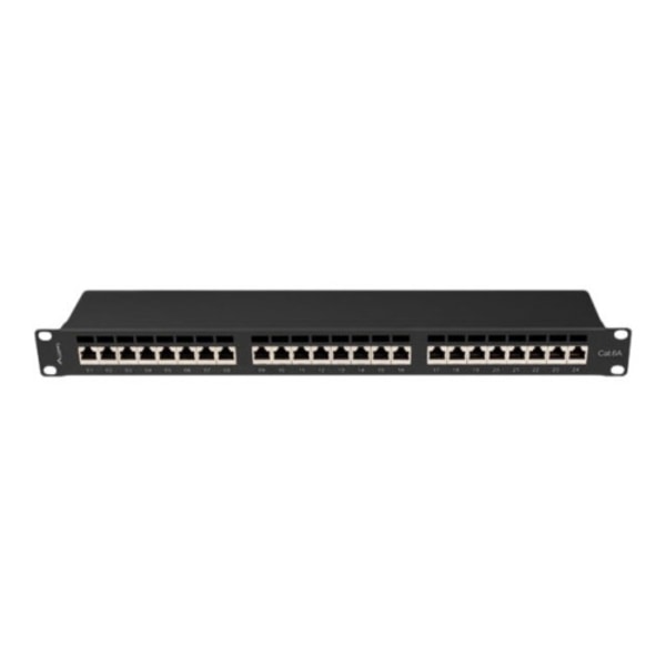 Lanberg PPSA-1024-B - patch-panel - 1U - 19" Svart