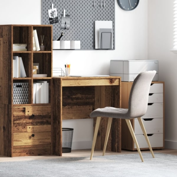 Skrivbord Gamla trä MDF 70 x 50 x 76 cm Enkel Skrivbord