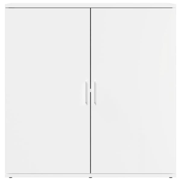 Skänk vit 79x38x80 cm konstruerat trä