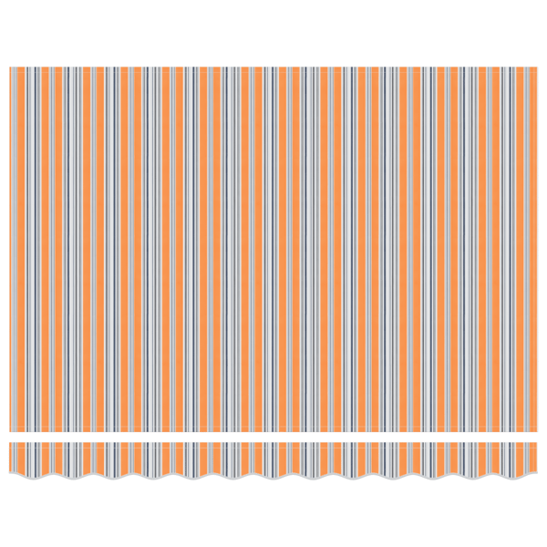 Markisram Blå och Orange 350 x 250 cm