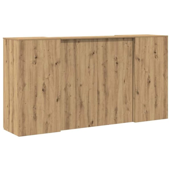 Receptionsdisk artisan ek 200x50x103,5 cm konstruerat trä