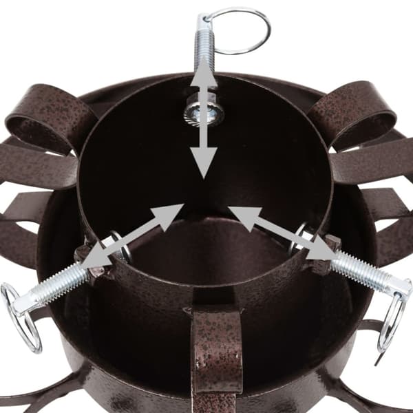 Julgransfot antik koppar 29x29x15,5 cm