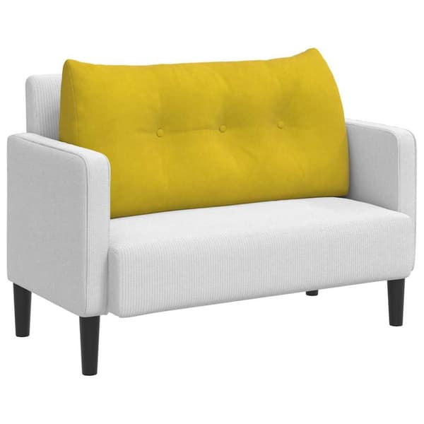Ryggkudde Gul 100 x 24 x 50 cm Sammet