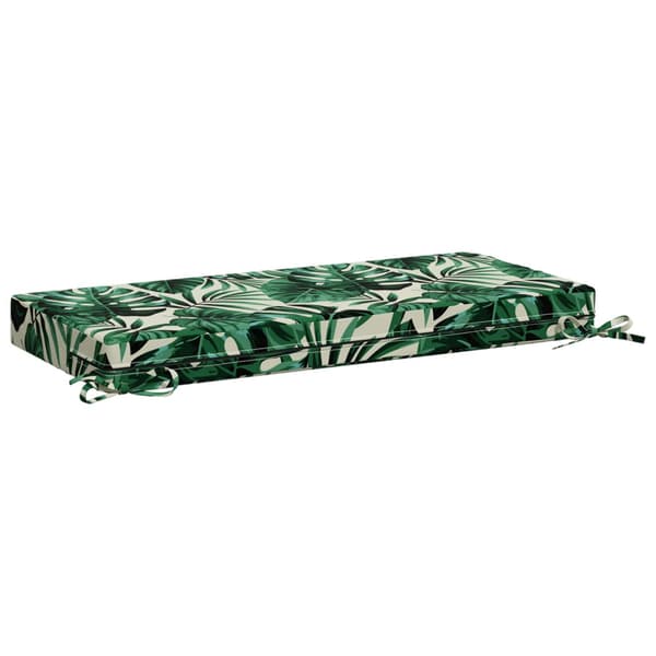 Bänk kudde SOEST 100% Polyester Bladmönster 60 x 40 x 8 cm