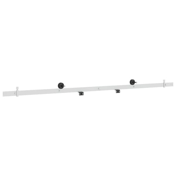 Skjutdörrsbeslag 200 cm Stål Vit
