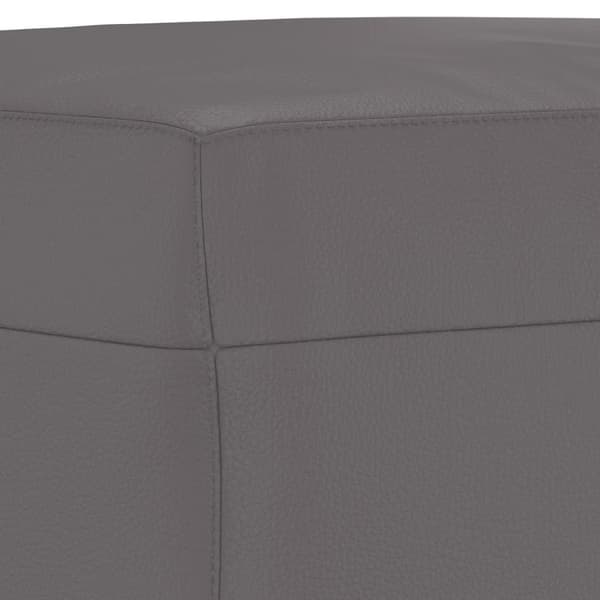 Fotpall grå 70x55x41 cm konstläder