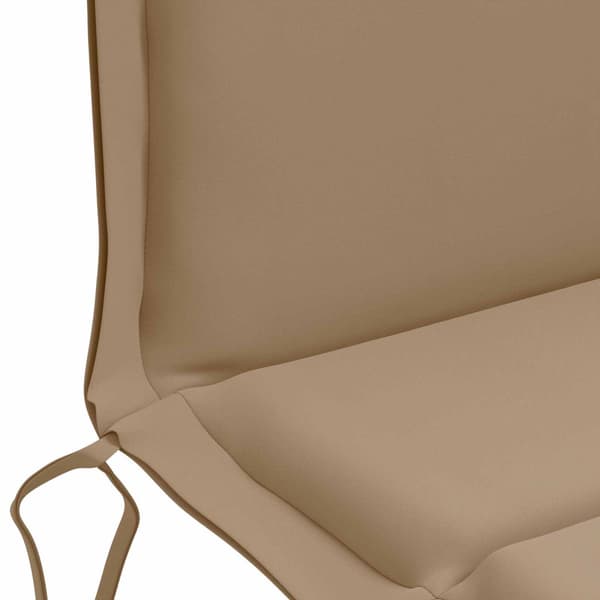 2-delade Höga Ryggstolsdynor GEMERT 2 st 100% Polyester Taupe