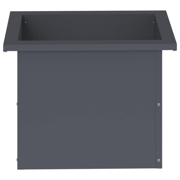 Odlingslåda med LED 2 st Antracit 30 x 40 x 30 cm Stål