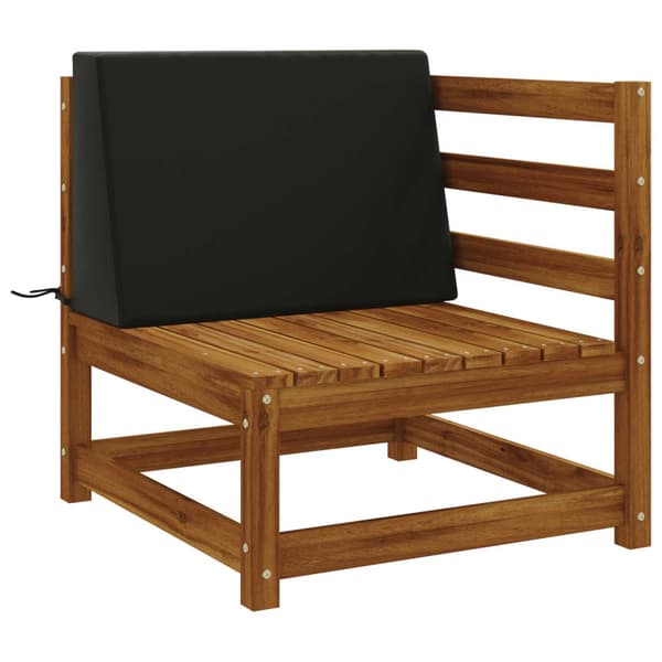 Ryggkudde SOEST 100% Polyester Svart 60 x 20 x 40 cm