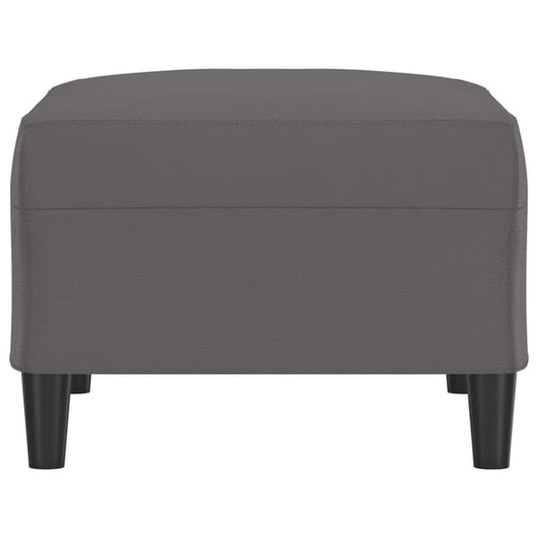 Fotpall grå 70x55x41 cm konstläder