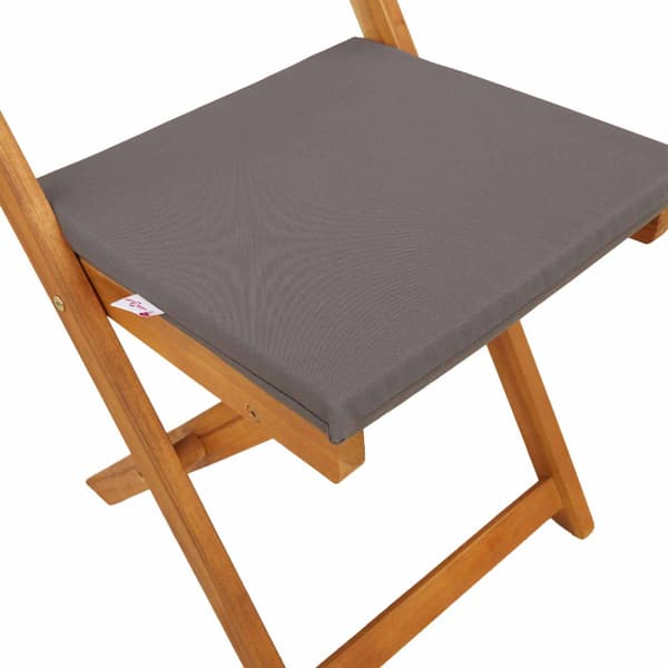 Utemöbler Bistro Stolar 8 pcs Mörkgrå 40 x 53 x 80 cm