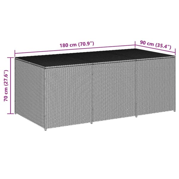 Dynbox konstrotting 180x90x70 cm brun