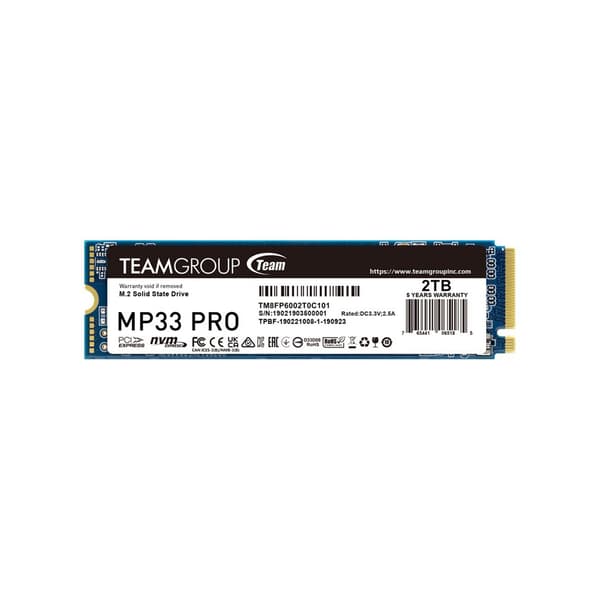 Team Group MP33 Pro - SSD - 2 TB - PCIe 3.0 x4 (NVMe)