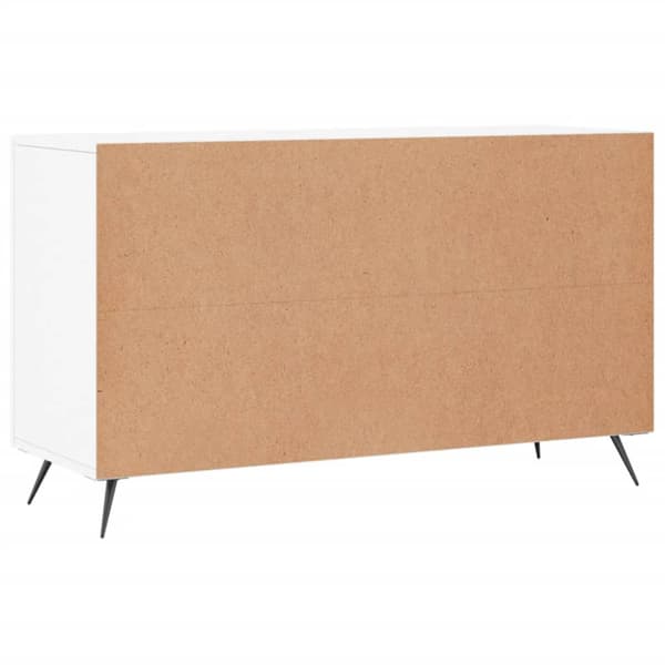 Skänk vit 100x36x60 cm konstruerat trä