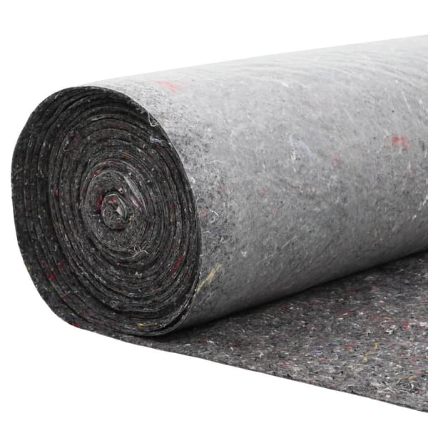 Dammmadrass Grå 1 x 25 m Polyester och Bomull