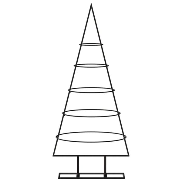 Julgran i metall svart 90 cm