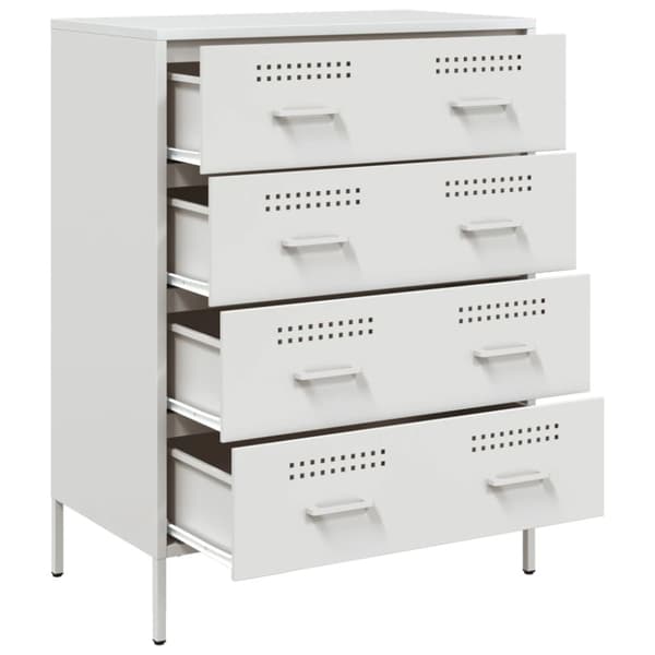 Skänk vit 68x39x89 cm stål
