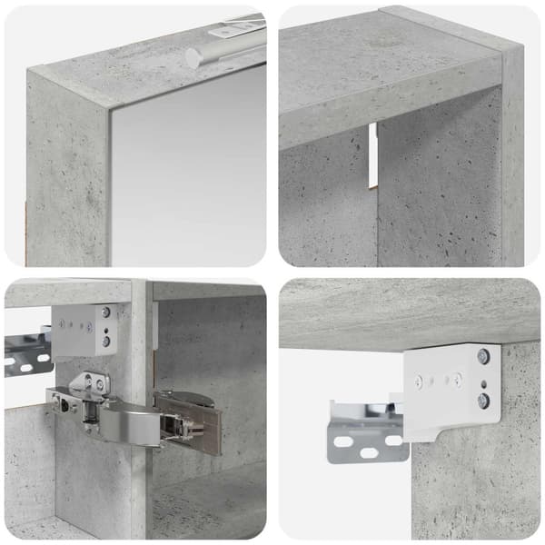Badrumsskåpsset 3 st 120 x 10,5 x 60,5 cm Konstruerat trä