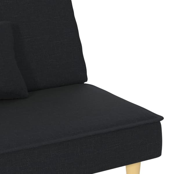 Bäddsoffa svart tyg