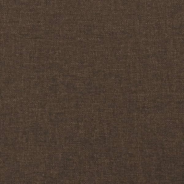 Boxspring-sängram mörkbrun 140x190 cm tyg