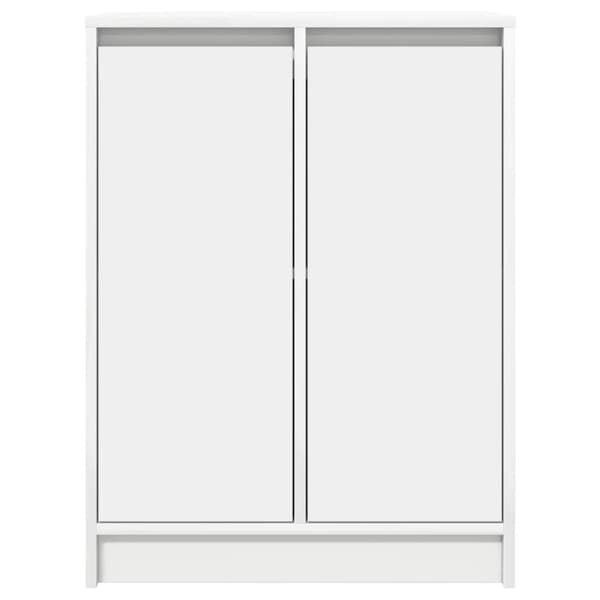 Skänk vit 57x34x76 cm konstruerat trä