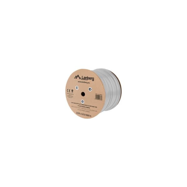 Lanberg bulkkabel - 305 m - pantone cool gray 5C