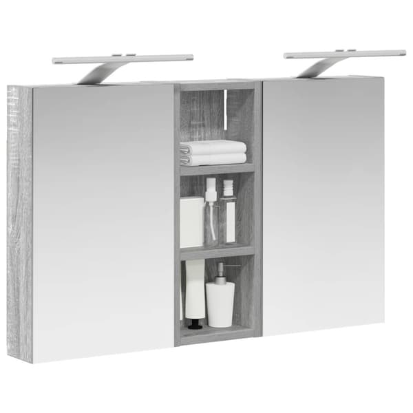 Badrumsskåpsset 3 st 80 x 10,5 x 50 cm Konstruerat trä