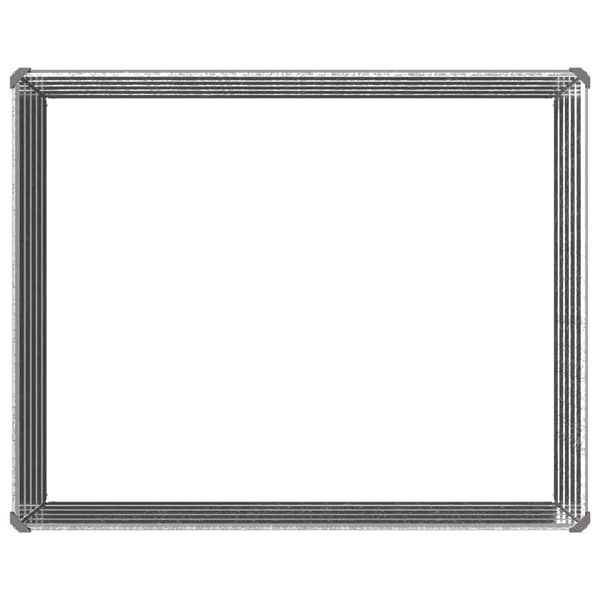 Höjd Trädgårdsbädd Silver 100 x 80 x 55 cm galvaniserad