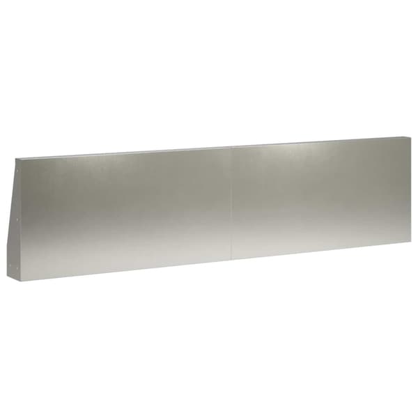 Stödvägg 4 st 80 x 12 x 50 cm Rostfritt stål Silver